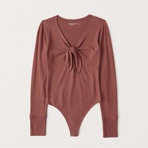 Abercrombie & Fitch | Soft A&F Cozy Bodysuit | Rust | Size L